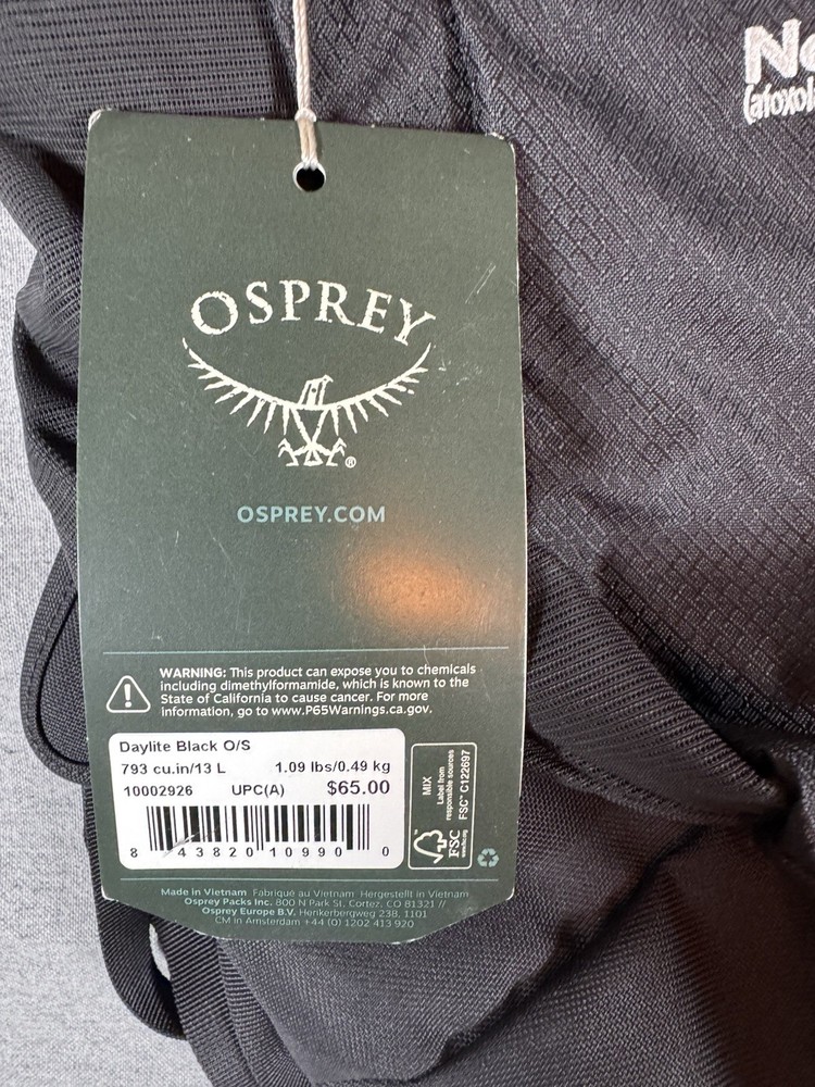 Osprey Backpack Daylite 13L Compact Everyday Backpack with Airflow Back Panel