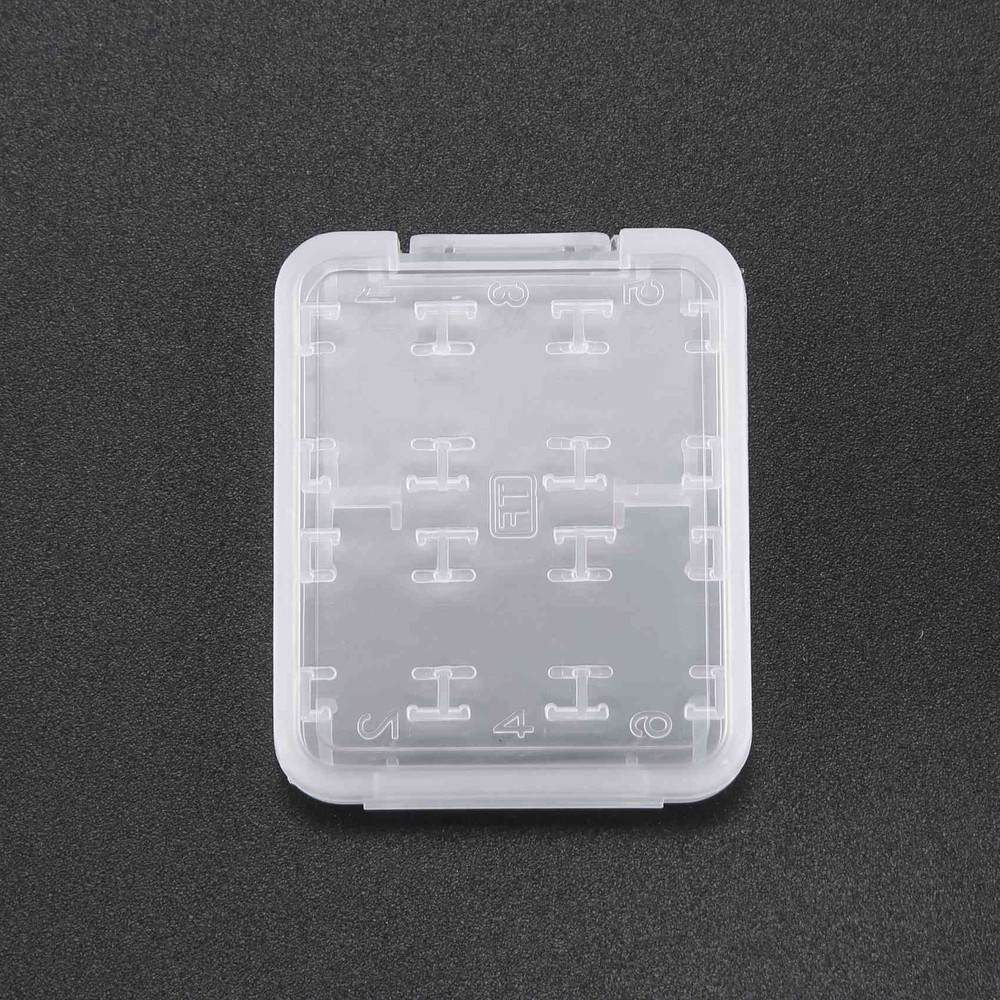 Eight in Plastic Micro SDHC TF MS Memory Card Storage Case Box Protector3277