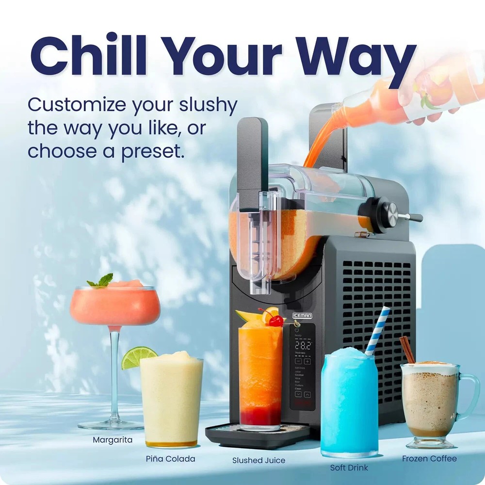 Iceman Slush-Ease 48 oz. Slushy Maker with Customizable Thickness