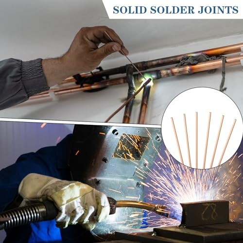 40 Sticks Brazing Rods AWS BCup-5 15% Silver Solder Phos BCup-5, 15% Silver