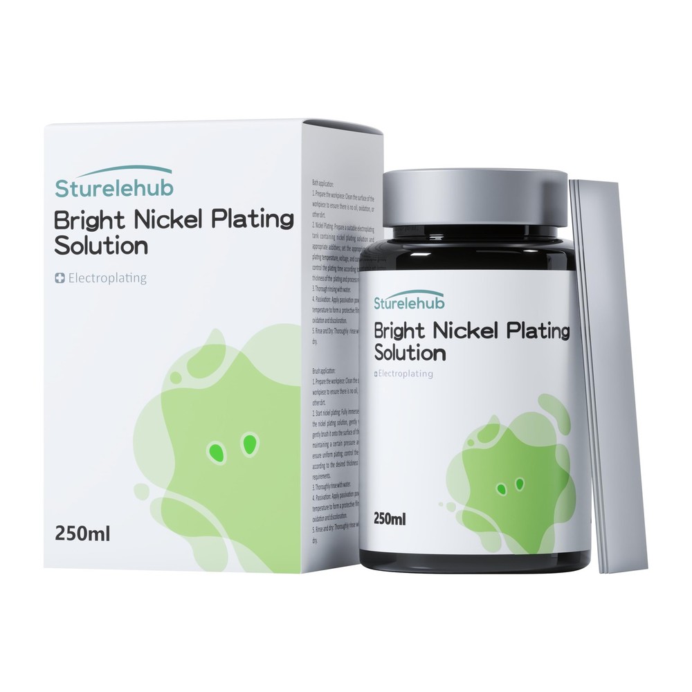 Bright Nickel Plating Solution, 250ml, Electroplating Solution, Excellent Cor...