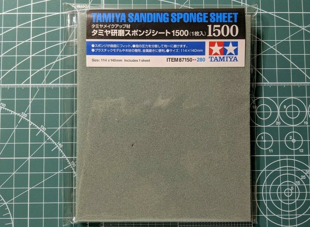 Tamiya Sanding Sponge Sheet 1500 (1pc) 87150