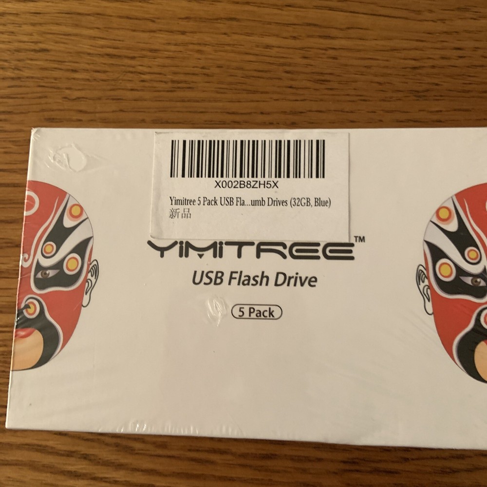 Yimitree  USB Flash Drive ( 5 pack ) 32 GB Blue) Never Opened