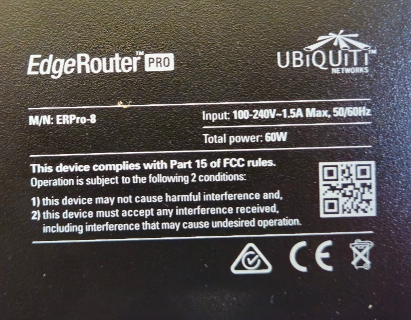 Ubiquiti EdgeRouter Pro 8-Port Gigabit Router ERPro-8 Rackmount w/ Dual PSU