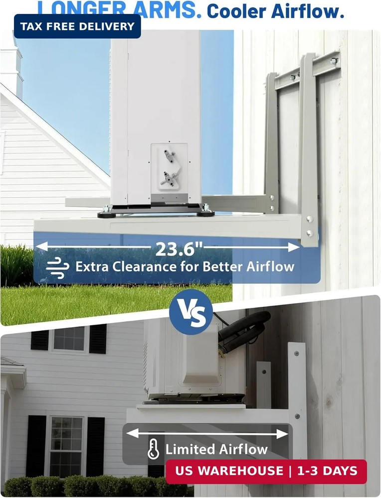 Mini Split Wall Mounting Bracket, Mini Split Brackets for Outside for 6000-36000