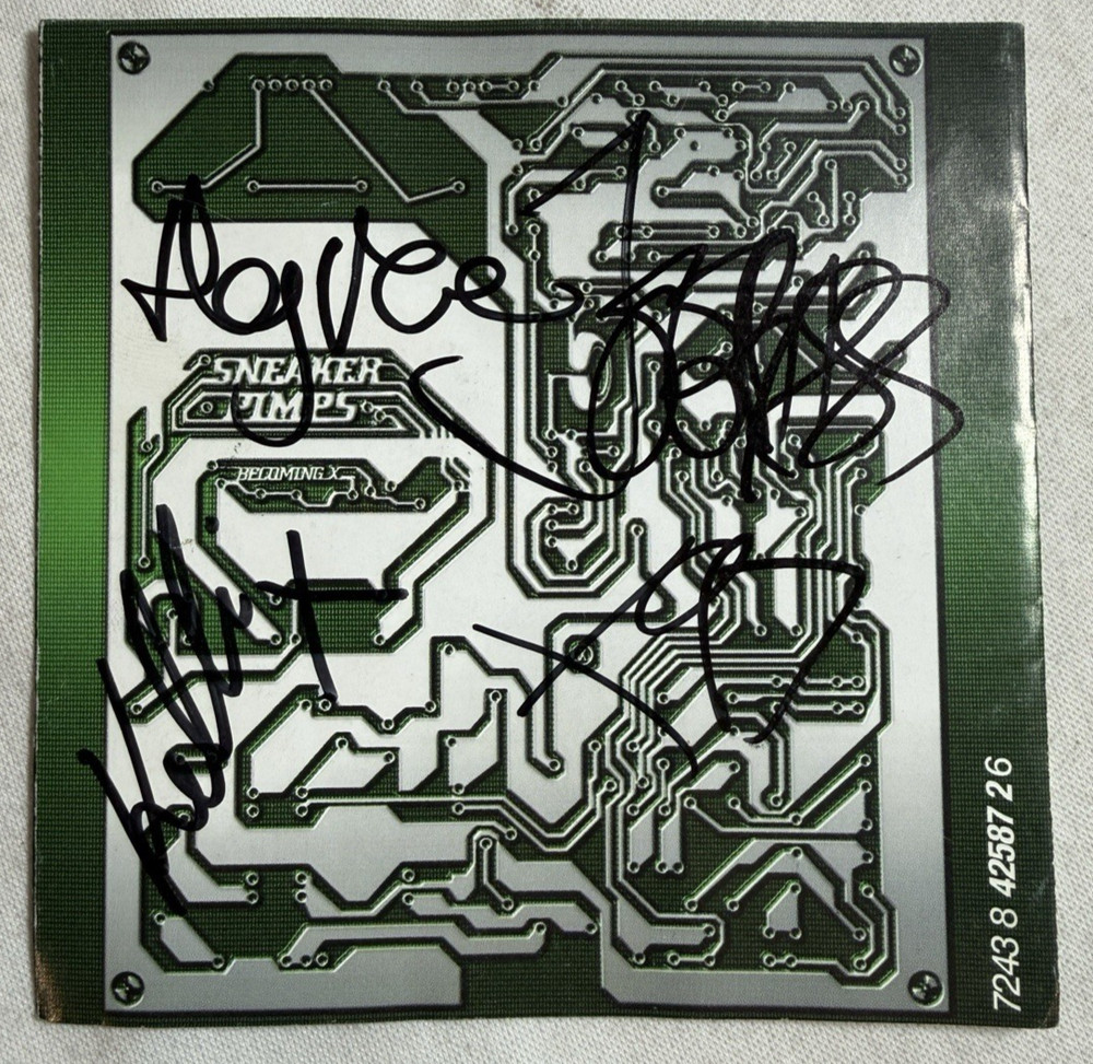 Sneaker Pimps Becoming X SIGNED Autographed CD Insert, Signed by Full Band