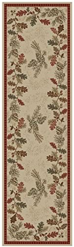 Oak Mountain Area Rug, 2'3"x7'7", Beige
