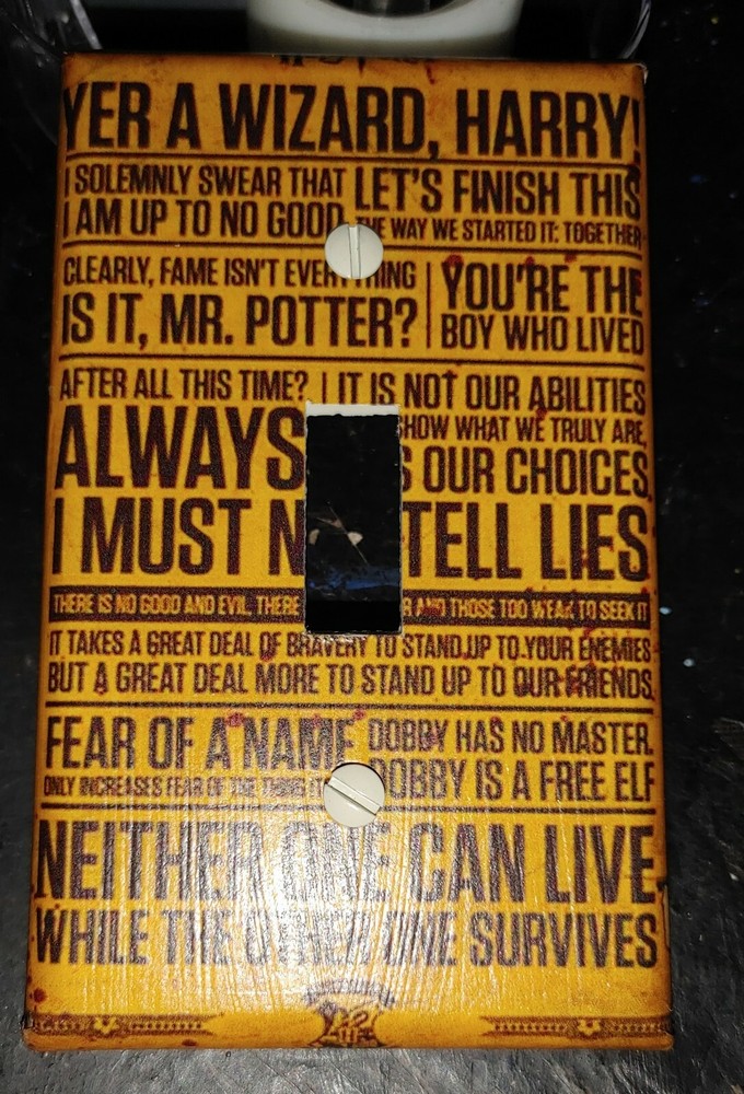 Custom Handmade Daily Prophet - Single Toggle Light Switch Cover