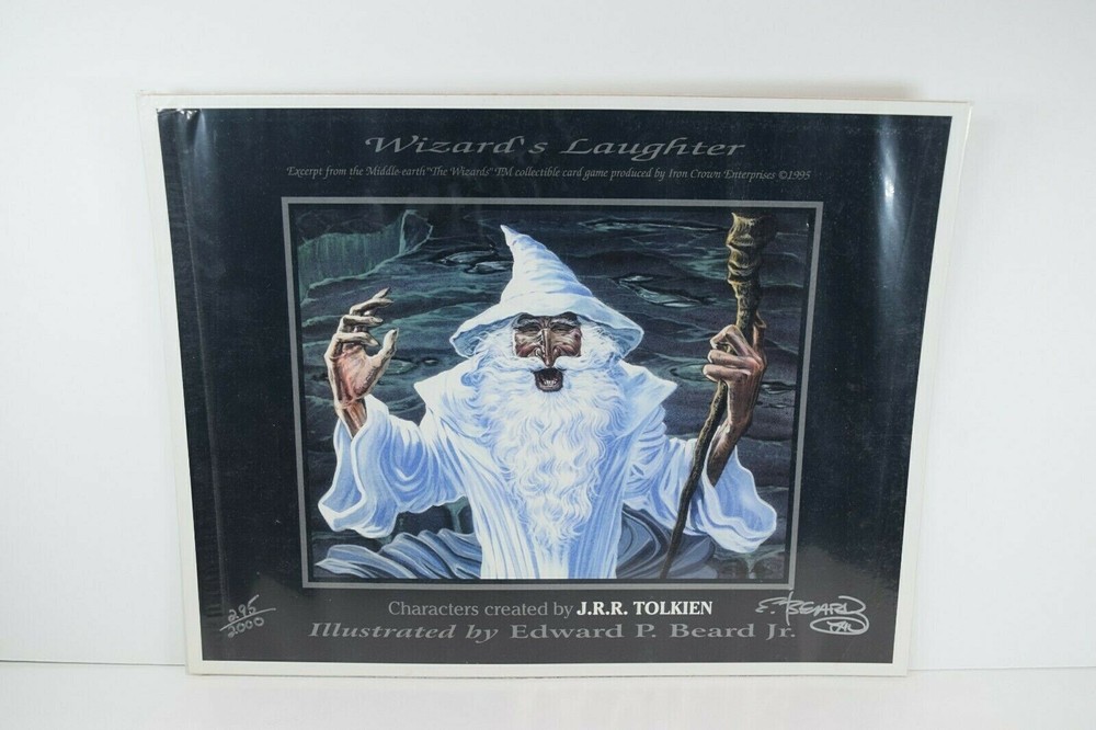 Edward Beard Jr. "Wizard's Laughter" LE Lithograph #295/2000 Signed, Sealed,Mint