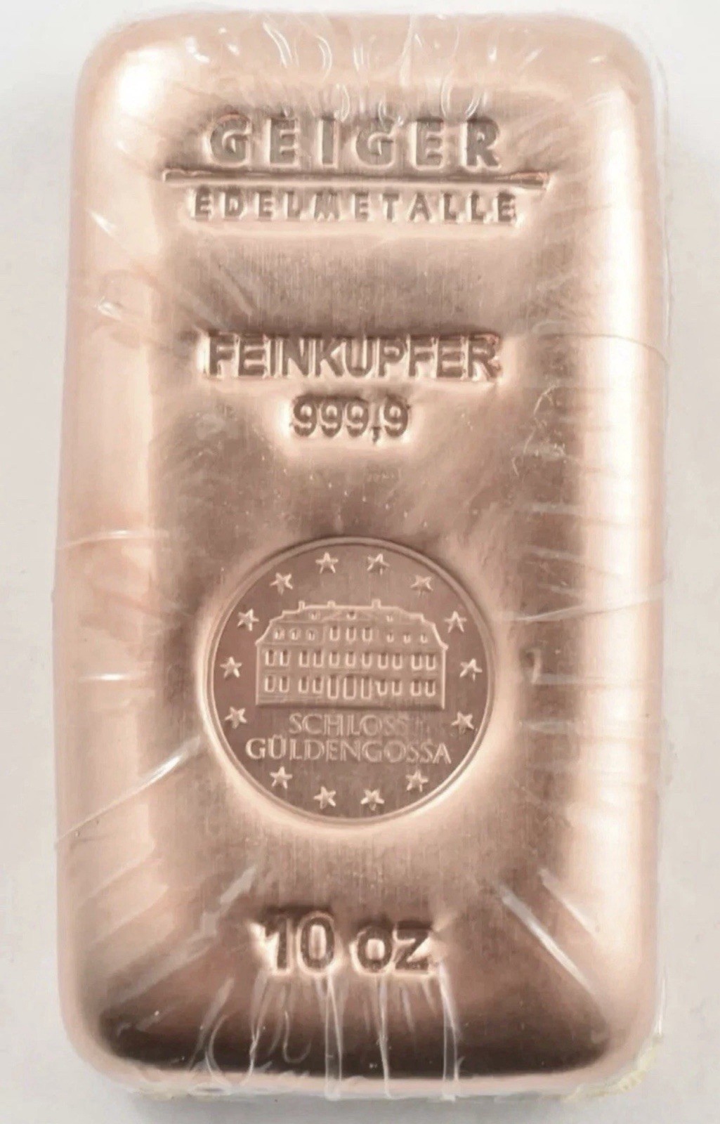 Copper-10oz-Geiger Mint Cast Bar .9999 With Serial-SOLD OUT! Everywhere!! 🔥🔥