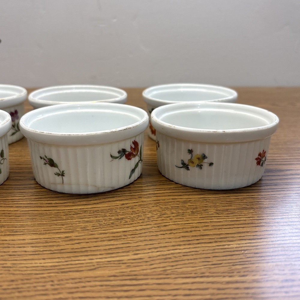 Antique 6 E.G. Webster & Son 1900s Silver Plate Ramkin Springer Austria Holders