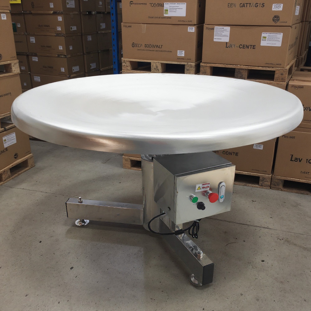 47.2" Round Disc Sorting Machine for Food Industry Rotary Unscramble Table 110V