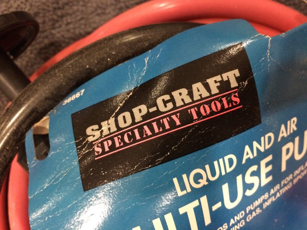 SHOP CRAFT LIQUID & AIR TRANSFER PUMP
