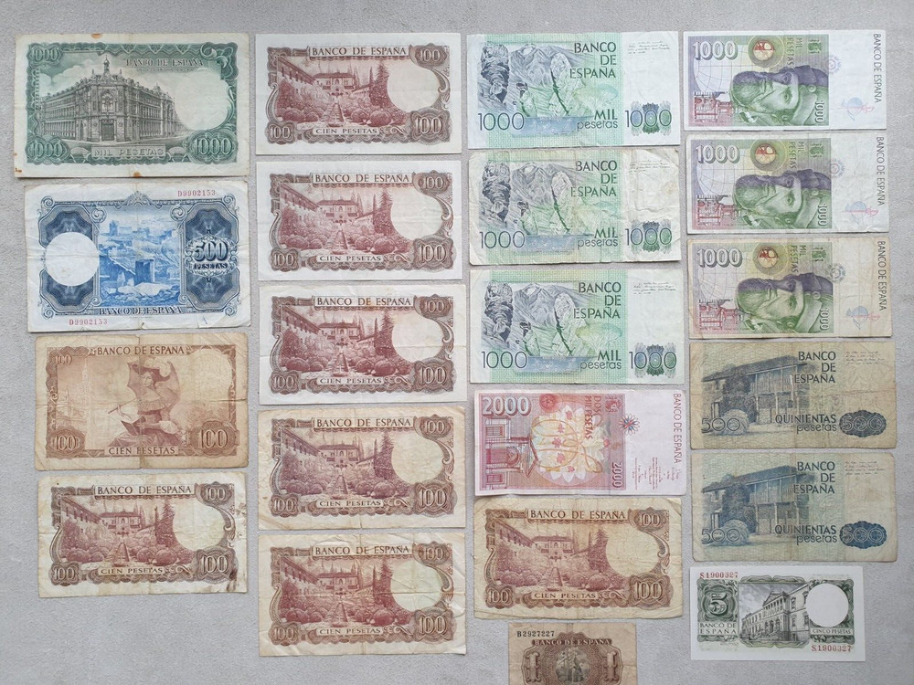 Spain Lot Banknotes