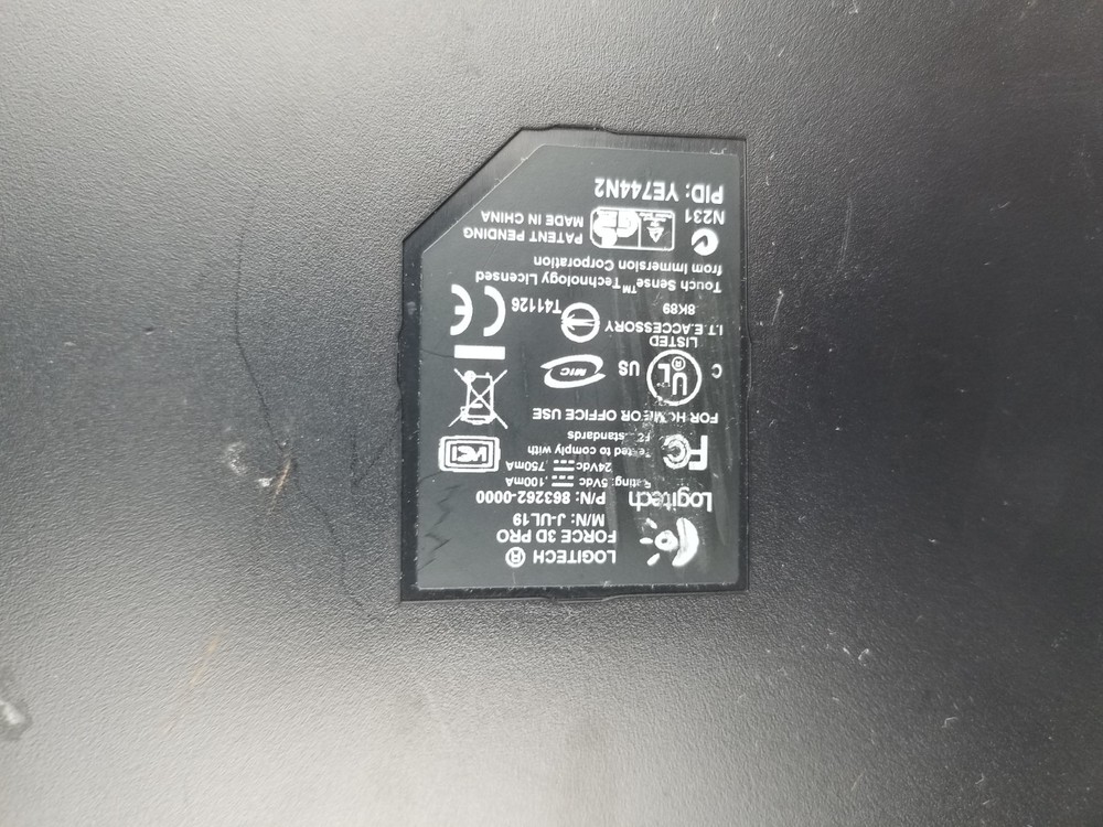 Logitech Force 3d PRO - Precision Engineered Force Feedback Joystick J-ul 19