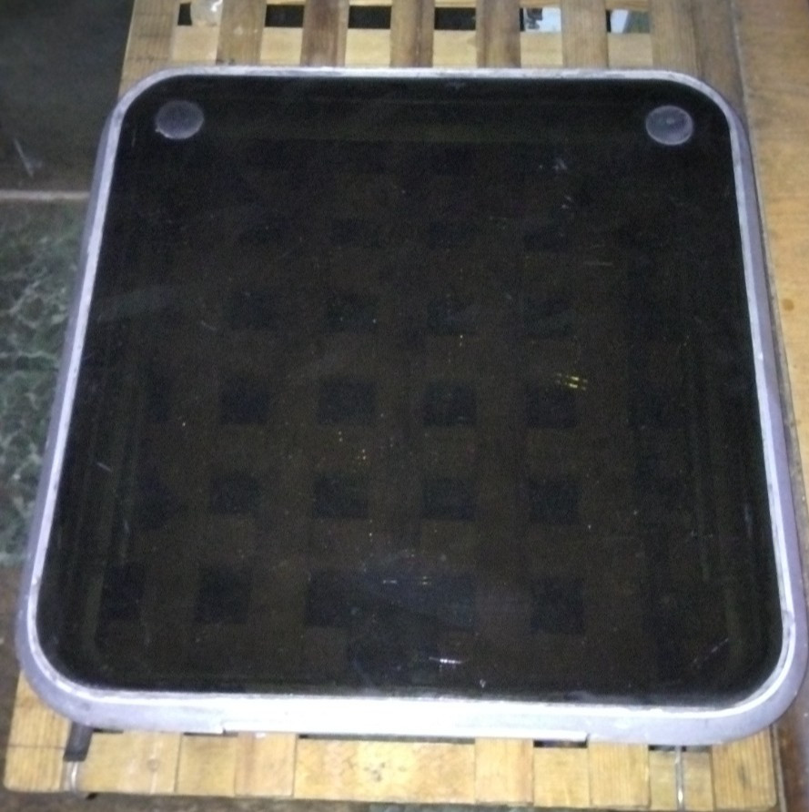 Boat hatch locking deck 18 1/2 X 17 3/4" mount aluminum