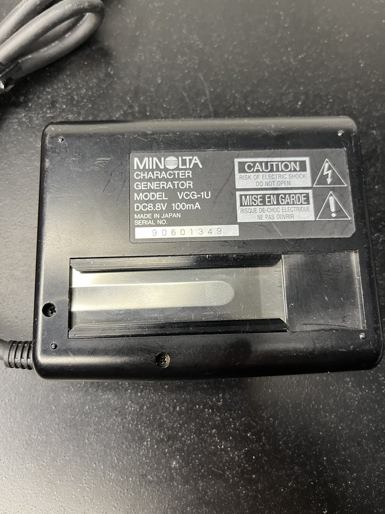 Minolta Model VCG-1U Character Generator