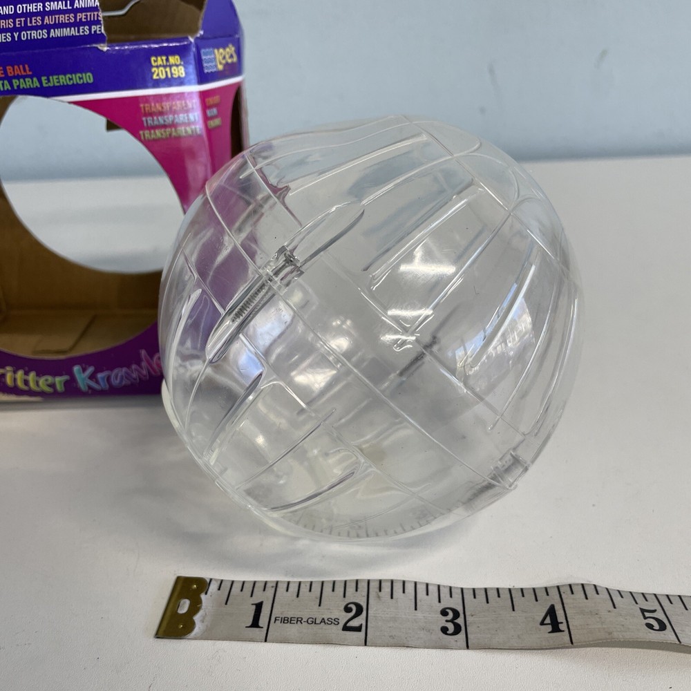 Lee's Kritter Krawler Mini Exercise Ball 5" Clear Open/Return