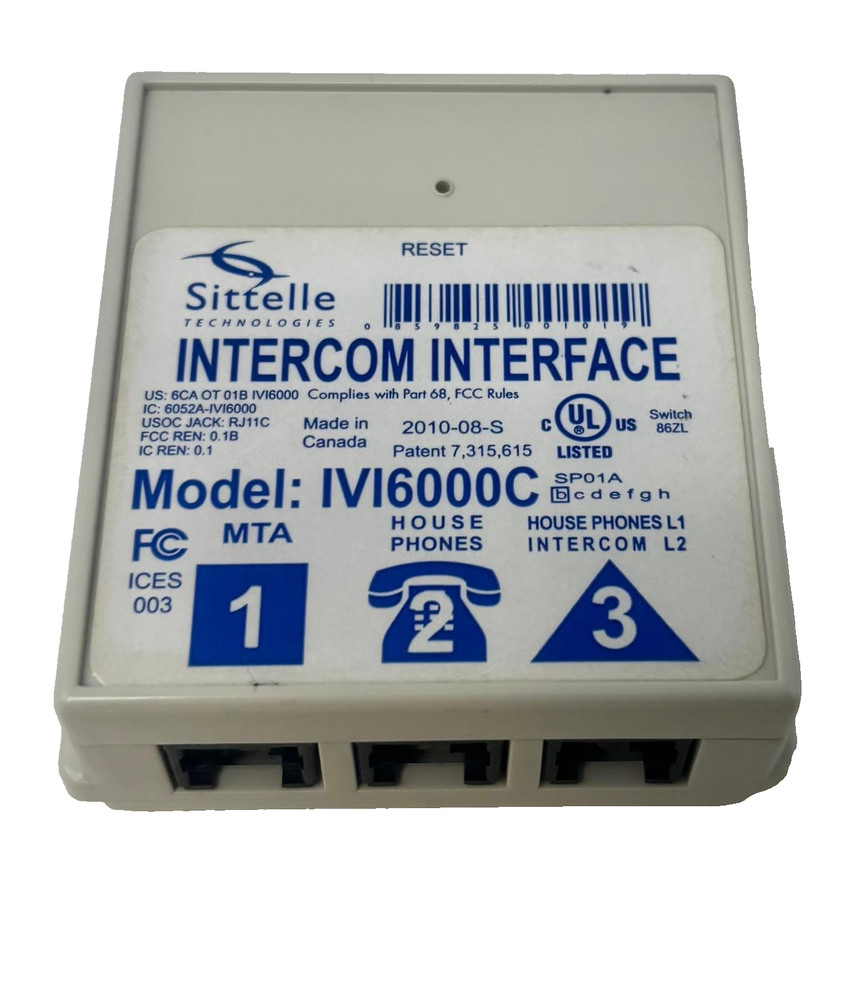 New Sittelle Intercom Interface (IVI6000C)