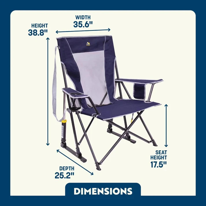 GCI Outdoor Comfort Pro Rocker Chair Color: Mercury Gray