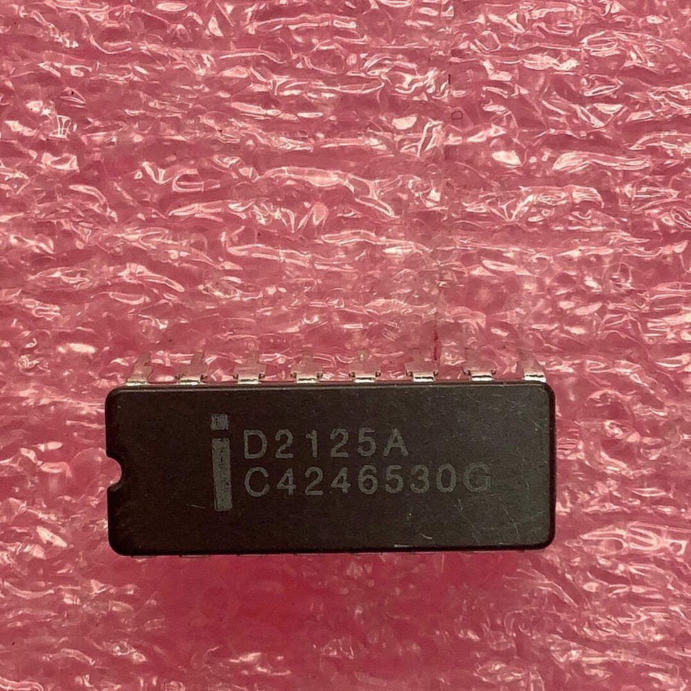 D2125A - INTEL - Static RAM - Icc 125mA max. 16-Pin Ceramic Dip