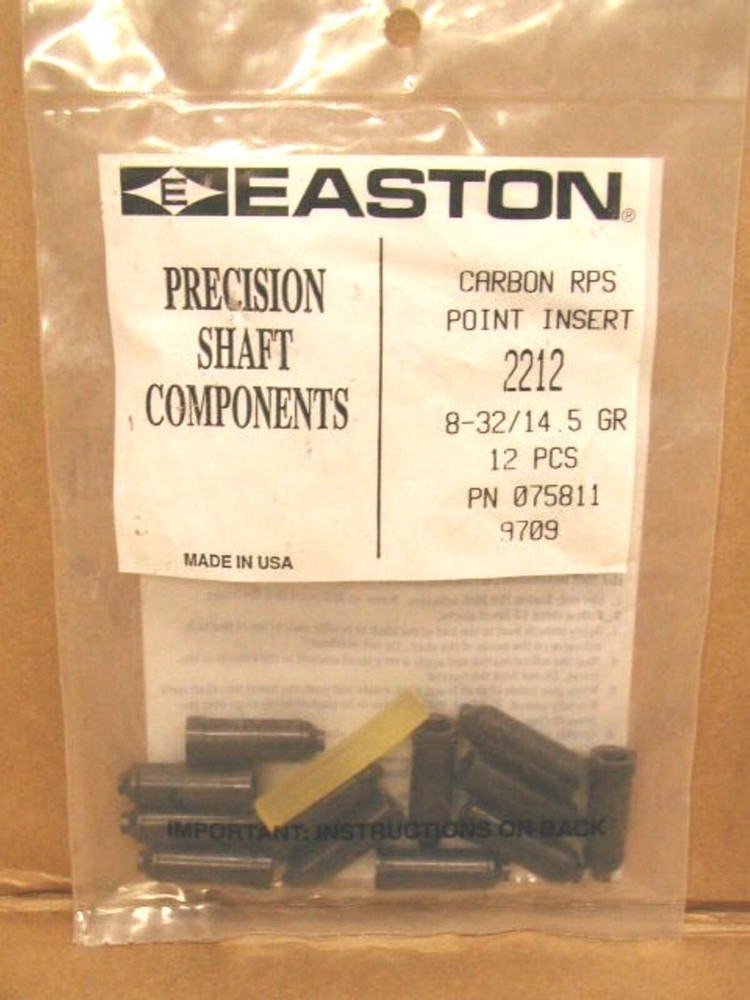 Easton Precision 2212 Carbon RPS Point Inserts - New Pack