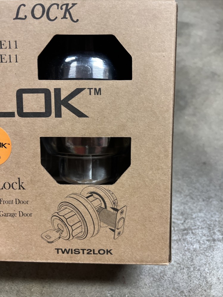 EASILOK E11 Twist To Lock Deadbolt Easy Fast Secure Keyless Locking Stainless