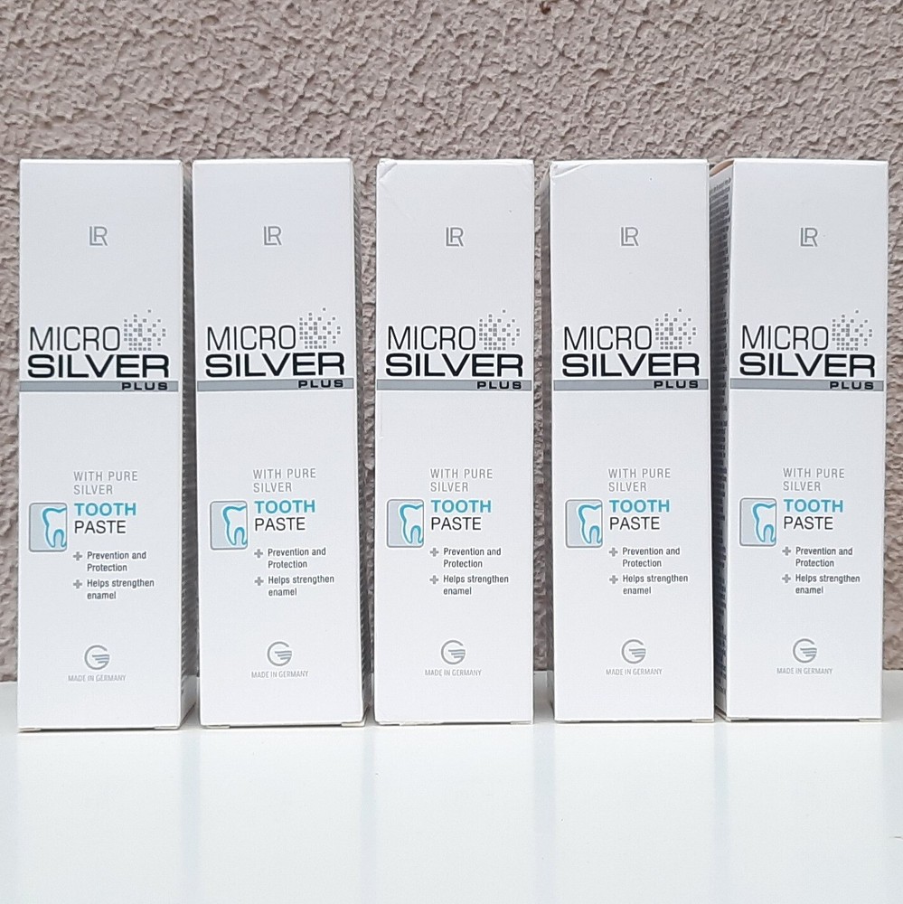 LR Micro Silver Plus Tooth Paste with Pure Silver 75 ml 2.5 Oz Germany x 5 pack