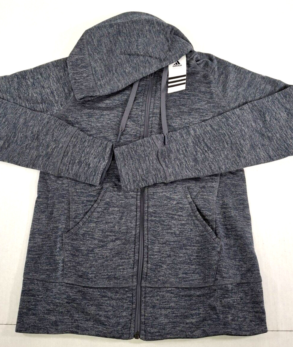 Adidas Climawarm Track Fleece Women's Hoodie-Heather Onyx Various Sizes