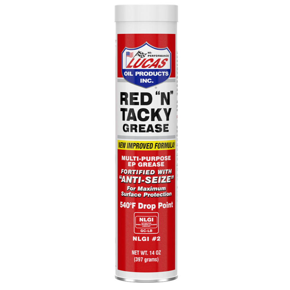 Lucas Oil 10005-30 Red "N" Tacky Grease 14-ounce 540°F Drop Point (Pack of 30)