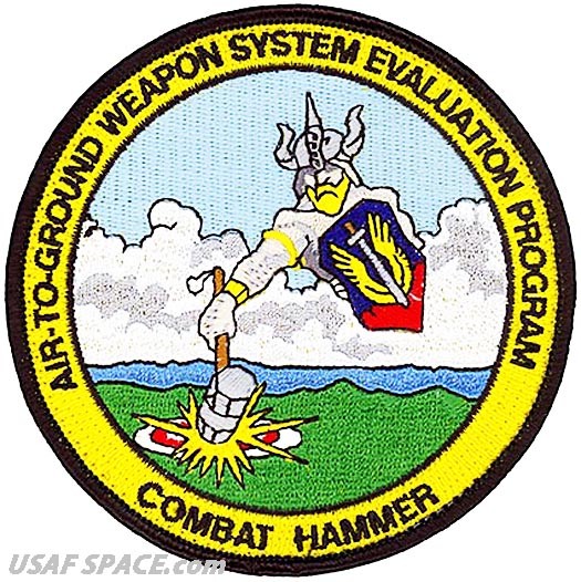 USAF 86th FIGHTER WEAPONS SQ - AIR-TO-GROUND WEAPON SYSTEM EVALUATION VEL PATCH
