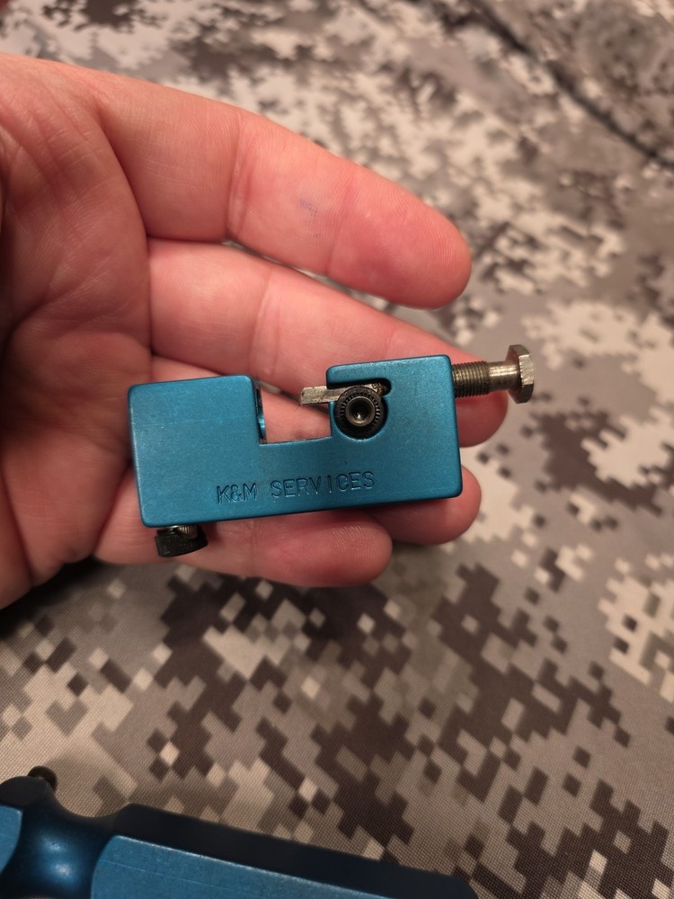 K&M PRECISION MICRO ADJUSTABLE CASE NECK TURNER & REAMER PRIMER POCKET HANDLE