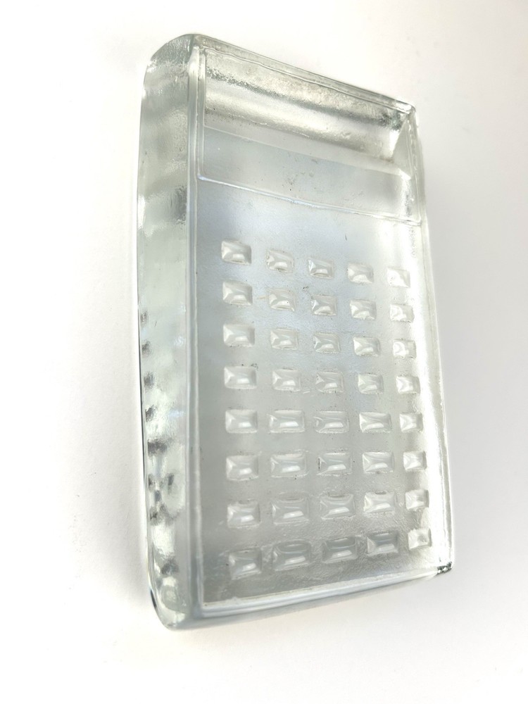Prototype Glass Paperweight Calculator 1980s For Texas Instruments. Technology