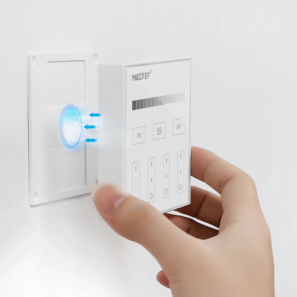 B1-W - 4-Zone Panel Remote (Brightness) White