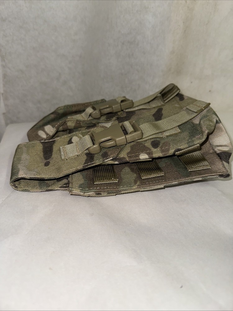 OCP Multicam MOLLE Double Utility Pouch Military Issue Dual Compartment