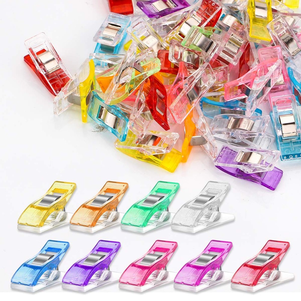 Multipurpose Sewing Clips 30 Pcs Premium Quilting Accessories - Assorted Colo...