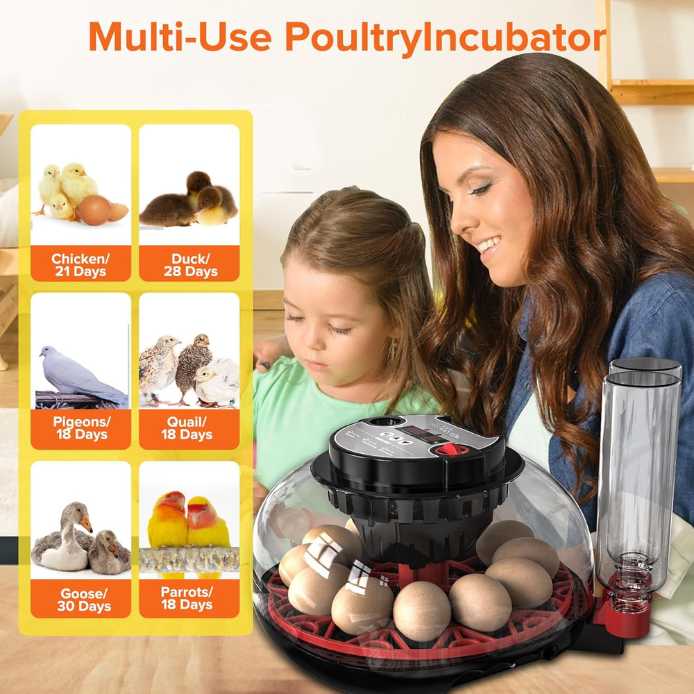 Incubator with Automatic Egg Turning and Humidity Control, Incubators for Hatchi