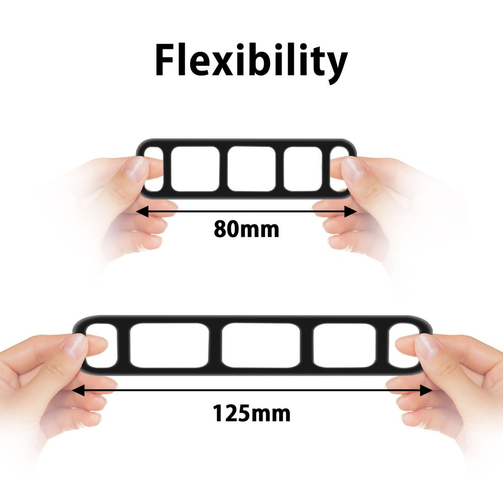 jelkuz Mirror Dash Cam Mounting Straps Suitable for Camera 【4 Black