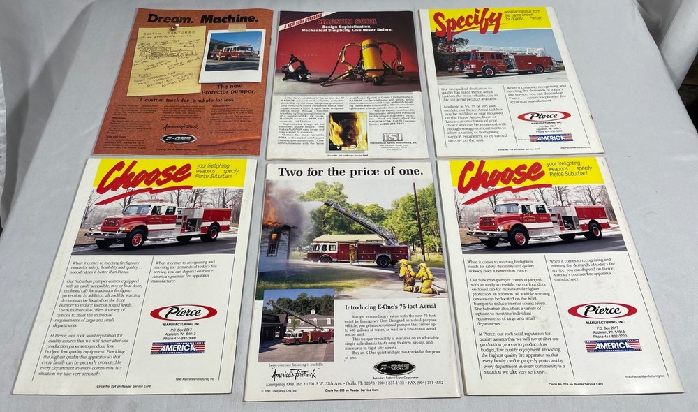 FIRE COMMAND magazine 10 issues from 1990