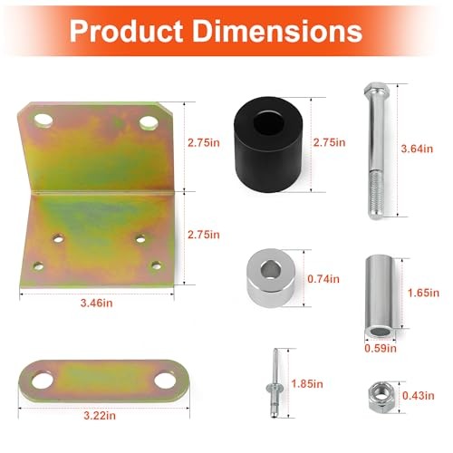 For Peterbilt 379 Lower Roller Bracket Kit Bundle with Rollers & Hardware -