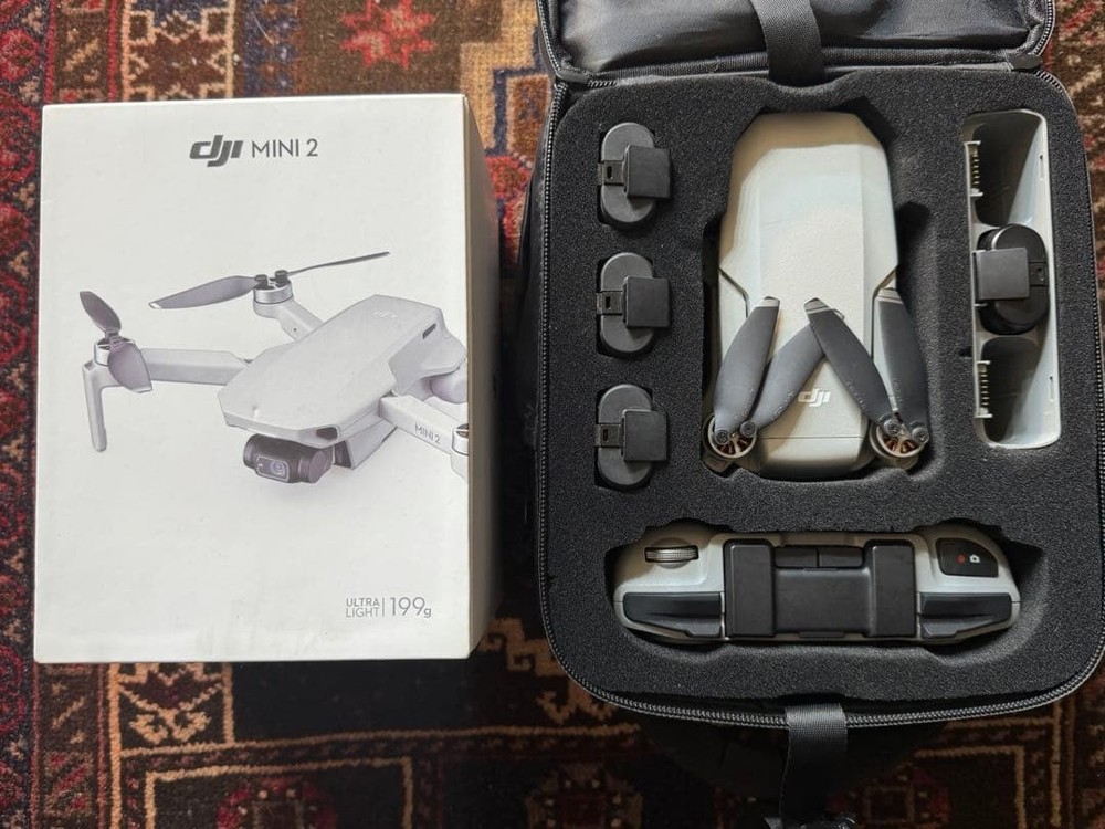 Dji Mini 2 Drone Fly More Combo With 4 Batteries Lightweight Compact 4k Camera
