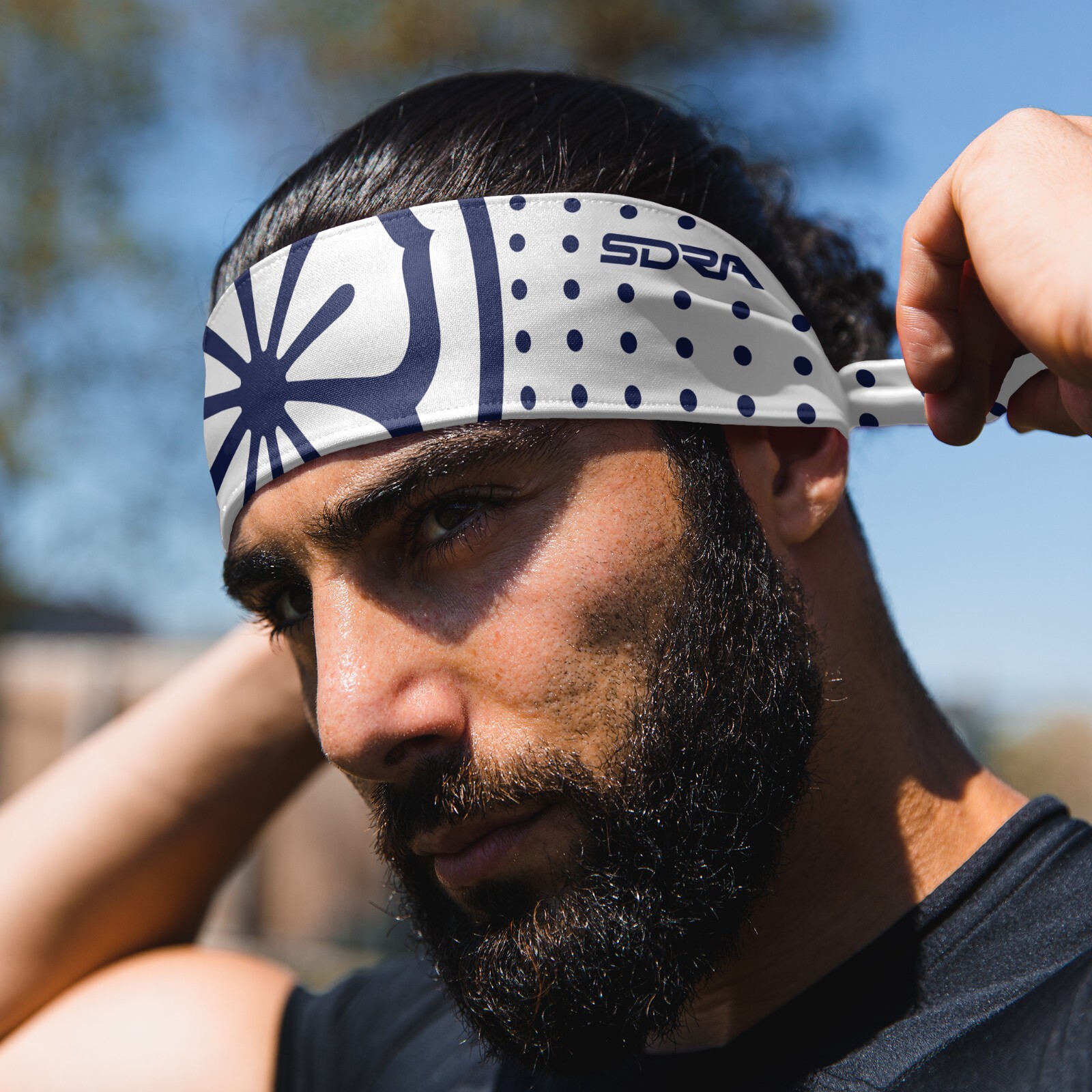 Suddora Daniel-San Lotus Tie Headband - Fashion, Summer, Karate, and, Outdoor