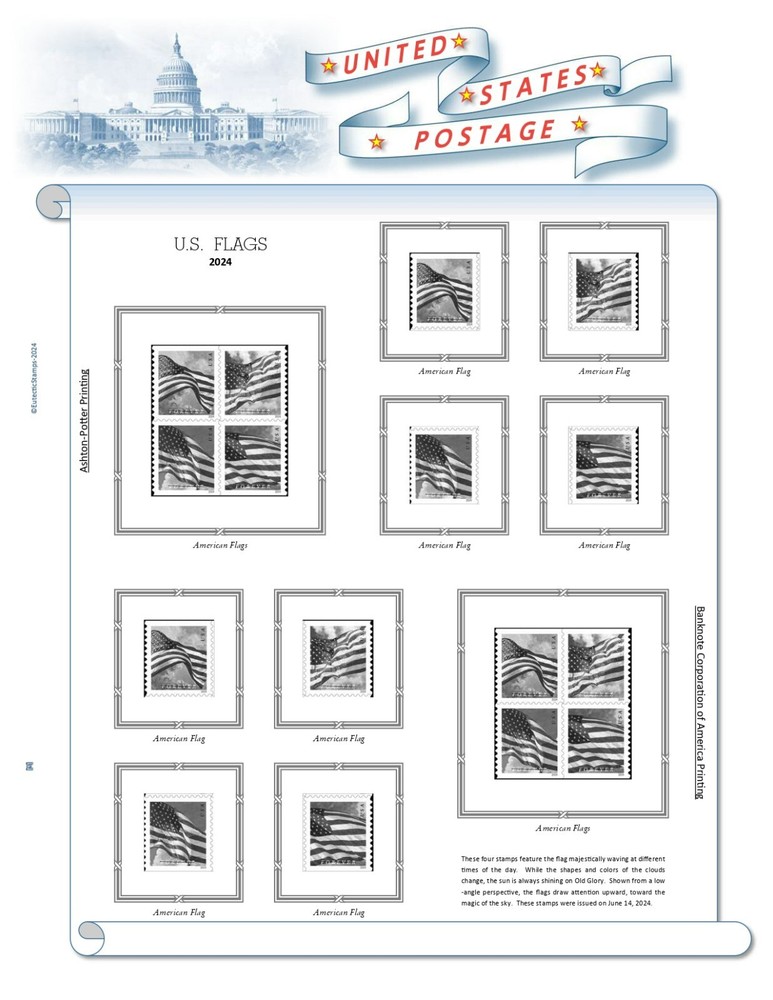 2024 U.S. Regular Issue Singles COMPLETE Supplement (White Ace Alternative)