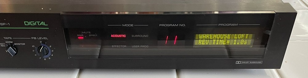 Power Tested Only — Yamaha Digital Sound Field Processor DSP-1 — No Remote
