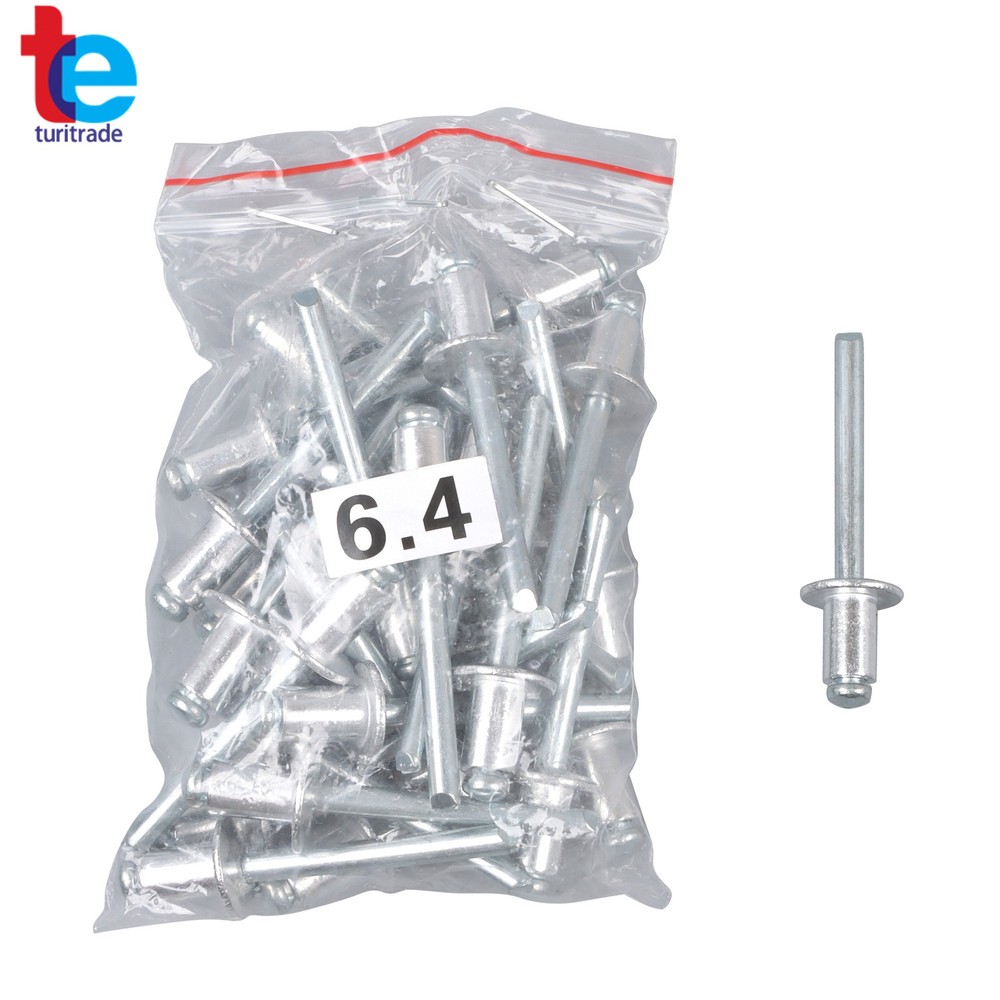 Multi-purpose 1/4 Pop Rivet Gun Kit 210Pcs Blind Rivets 13" Hand Riveter Tool