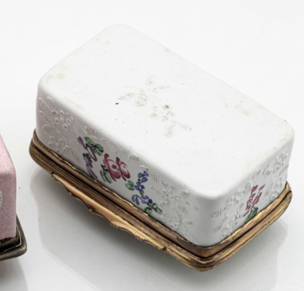 18th Century Copper Enameled Snuff Box