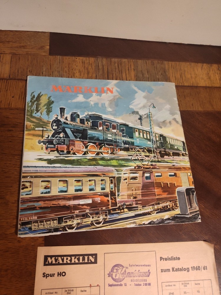 MARKLIN 1960/61 CATALOG with Insert