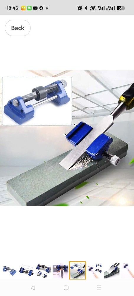 Woodworking Chisel Sharpening Guide, Adjustable Honing Jig, 0-86mm Clamp Width,