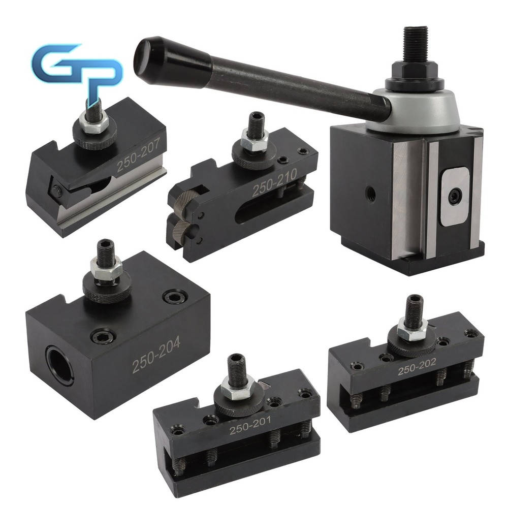 6 Pack BXA 250-200 Metal Lathe Tool Post Set Quick Change Type