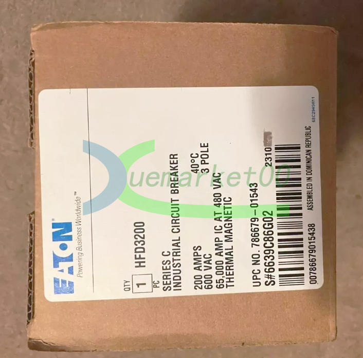 One NEW EATON HFD3200 Circuit Breaker